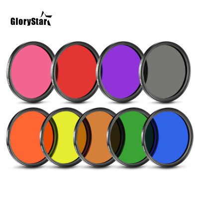 Color FLD Orange Red Yellow Green Blue Filter 30MM 37MM 40.5MM 46MM 49MM 52MM 55 58MM 62MM 67MM 72MM 77MM 82MM for DSLR Camera S