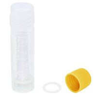 100 Pieces of 1.8 Ml Graduated Centrifuge Tube, Laboratory Cryotube, Orange Screw Cap Centrifuge Tube for Analysis