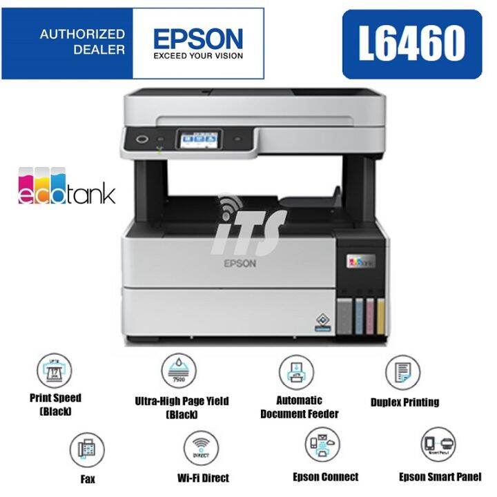 Epson EcoTank L6460 WiFi AllinOne Ink Tank Printer (ADF/AutoDuplex