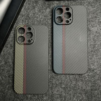 เคสคาร์บอนไฟเบอร์แท้ฝาครอบ Aramid สำหรับ Iphone 14 Pro Max เคส Aramid บางเฉียบป้องกันการตกกระแทก Iphone 12 13 14 Pro Max