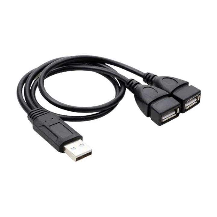 USB 2.0ชายหญิง2สายไฟต่อUSBคอมพิวเตอร์One-To-Two Power Splitter | Lazada ...