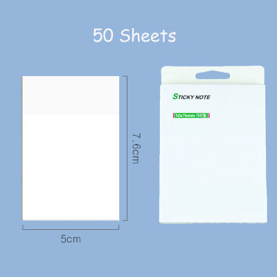 50 Clear Sheets Memo Reminder Note Message Transparent Pad Sticky