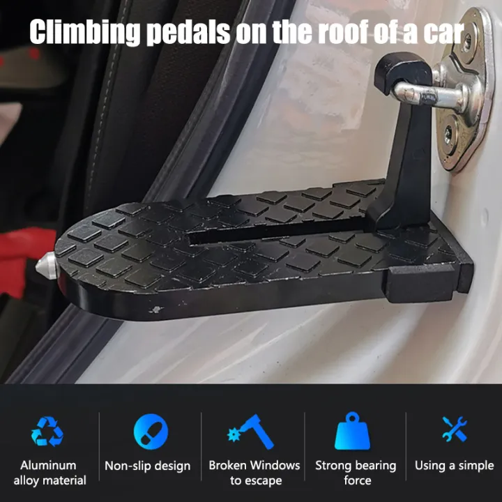 Town Foldable Car Latch Door Step Safety Easy Car Door Latch Hook Step
