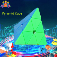 MG Pyramid Stickerless Speed Cube 3x3 Triangle Pyraminx Speed Magic Rubik Cube Puzzle Speed Twist Toy Game Education for Kids รูบิค พิรามิด สามเหลี่ยม รูบิด รูบิก ลูกบิด ลูบิก ของเล่นฝึกสมอง