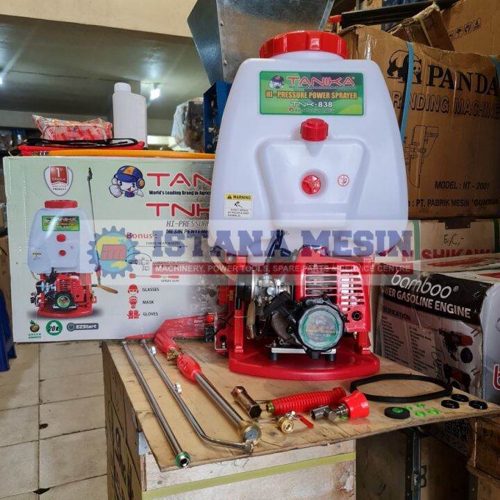 MESIN PENYEMPROT SEMPROT HAMA ENGINE SPRAYER GENDONG 20L TANIKA 838 ...