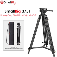 SmallRig 3751 Heavy-Duty Fluid Head Tripod AD-01 ขาตั้งกล้องสำหรับถ่ายวีดีโอ ขาตั้งอะลูมิเนียมหัวแพลนน้ำมัน