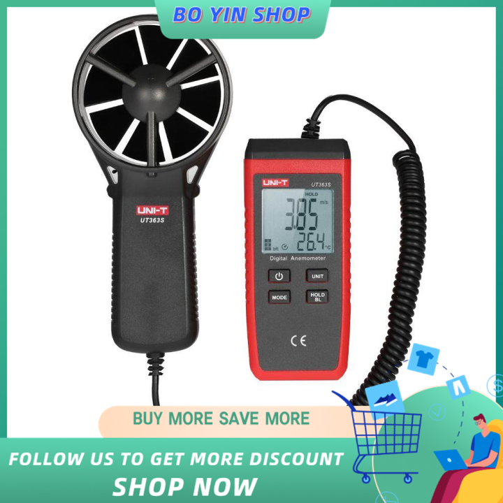 Uni-t Ut363s Mini Lcd Digital Anemometer Pegang Tangan Meter Kelajuan 