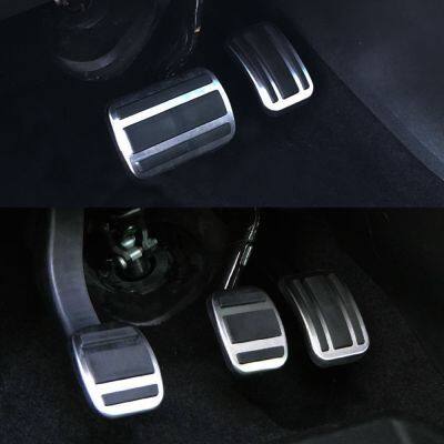 Lilmanta Stainless Steel Car Pedals Case Auto Gas Brake Pedal Pad Cover for Opel Grandland X 2017 2018 2019 Accessories AT MT