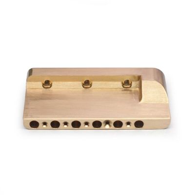 Brass Tremolo Block 10.5MM Solid Fat with 6MM Tremolo Arm Socket 74x35.8MM of Electric Guitar Brass