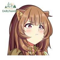 Earlfamily 13Cm X 11.7Cm สำหรับสติกเกอร์รถ Raphtalia Pouting สติกเกอร์บุคลิกภาพที่สร้างสรรค์ตัวป้องกันประตูรถยนต์