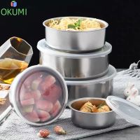 MUM หม้อสแตนเลส OKUMI_SHOP หม้อสแตนเลสพร้อมฝาปิด หม้อแขก หม้อเซ็ต 5 ใบ (0020) หม้อต้ม  หม้อหู