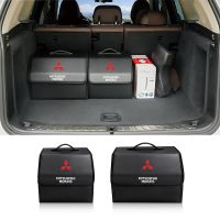 Car Trunk Organizer Box Foldable Storage Tidying Bag Accessories For Mitsubishi Lancer Mirage ASX Pajero Ralliart Outlander