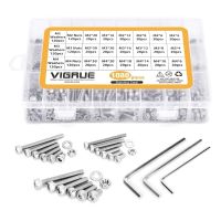 ┇☜ SM2.54 Small Bolts Nuts Washers Assortment Kit 304 Stainless Steel Screw Kit Set Steel Hex Socket Heads Bolts Screws