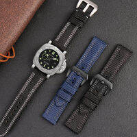 kuiwer สายนาฬิกาผ้าใบคุณภาพสูงสำหรับ Panerai Pam00984 985แอบ441ชุดท้องทะเลใหญ่ไนลอนผ้าใบสายรัดข้อมือหนังสาย24mm26mm