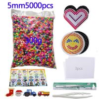 5000pcs large 5mm Hama Beads (2 Template 3 Iron Paper 2 Tweezers)Mini Hama Fuse Beads Diy Kids Educational Toys Free shipping