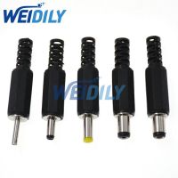 10PCS ชายบัดกรี DC Power Barrel Tip Plug Jack Connector Adapter 5.5 * 2.1 / 2.5mm 3.5 * 1.3mm 2.5 * 0.7mm 4.0 * 1.7mm DC Plug