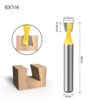 1-6ชิ้น1/4 "ก้านประกบใบเลื่อยกลมดอกเราเตอร์เซาะร่องขอบโค้งบิต6มิลลิเมตร/6.35มิลลิเมตรก้านเครื่องมือตัดไม้อุปกรณ์ตัดสำหรับใช้ในงานไม้