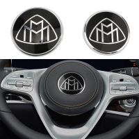 3D Metal Car Steering Wheel Logo Decals Emblem Badge Sticker For Benz Maybach GLS S Class S560 S600 S650 S680 GLS600 W205 W212