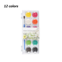 Umitive 12162836 Colors Portable Solid Watercolor Paint Set Water Color Brush Pen For Child Painting Art Supplies