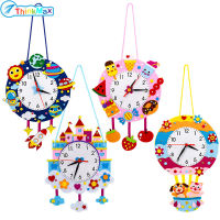 Cartoon Clock Toys Children Diy Cognition Clocks Early Educational Toys Teaching Aids For Children Gifts