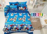 ผ้าปูที่นอนทิวลิปดีไลท์ TULIP DELIGHT รหัสสินค้า DLD007 Digital Print Mickey Mouse มิกกี้ สีฟ้า Blue Micro Plus 340 เส้นด้าย ขนาด 3.5ฟุต 5ฟุต 6 ฟุต สำหรับที่นอนสูง 13 นิ้ว