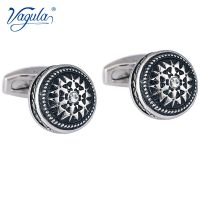 VAGULA Gemelos Classic Silver color Rhineston Copper Black Painting Men 39;s Cufflink Wedding Suit Shirt Buttons Cuff links 51435