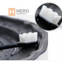 แปรงสีฟันขนนุ่ม เส้นใย แปรงสีฟันญี่ปุ่น แปรงสีฟัน แปรงฟัน ขนแปรงเล็กถึง 0.07um ทำความสะอาดได้ลึกถึงซอกฟัน hr99