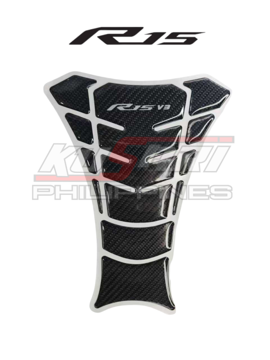 R15 V3 Tank Pad Protection 5d Real Carbon Fiber Sticker Decal 