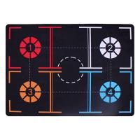 Basketball Mat,Basketball Training Mat Shock Absorbing Silent Dribble Aid Non-Slip Basketball Footstep Mat 105.5X76cm