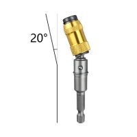 GJPJ-Magnetic Screwdriver Bit Holder Adjustable 20 Degree Screw Driver Rod 1/4 Hex Shank Screw Bit For Electric Screwdriver Drill