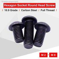 ▫♛ 4-80 PCS Hexagon Socket Pan Head Screw M2 M2.5 M3 M4 M5 M6 M8 Round-Head Bolts Carbon Steel Grade 10.9 Match With Hex Wrench