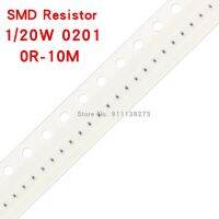 100PCS/Lot 0201 SMD Resistor 0R-10M 1/20W 150 200 220 300 470 510ohm 1K 2.2K 3K 10K 15K 100K 200K 0R 1R 10R 100R 220R 330R 1M WATTY Electronics