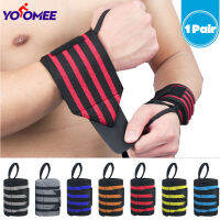 Yoomee 1 Pair WRIST wraps by WRIST Support STRAPS Fits both Men &amp; Women - Strength Training,ยกน้ำหนัก,Powerlifting Heavy weight