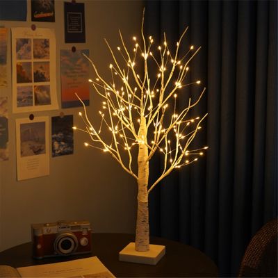 24/144 Leds Birch Tree Light Glowing Branch Light Night LED Light for Home Bedroom Wedding Party Christmas Decoration Night Lights