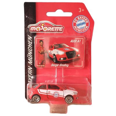 โมเดลรถเหล็ก Majorette AUDI A1 - Serge Gnabry เบอร์ 22 _ FC BAYERN MUNCHEN #Red สีแดง เปิดประตูรถได้ โมเดลรถสะสม