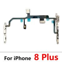 10 PCS Original Mute และสวิตช์ปุ่มปรับระดับเสียง Key Power Flex Cable พร้อมชิ้นส่วนโลหะสําหรับ iPhone 7 8 Plus X XR XS Max