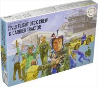 ฟิกเกอร์ประกอบ U.S. Navy Flight Deck Crew &amp; Carrier Tracker 1/72 FUJIMI