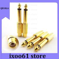 ixoo61 store 5pcs 6.35mm 1/4" Male Mono Plug to 6.5mm RCA Female Jack Audio AV Adapter Connector Plug TS Sound Mixer Gold Plated