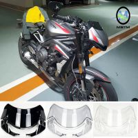 สำหรับ Triumph สตรีทสาม765 S RS 765R กระจกบังลมกระจกรถยนต์กันลมหักเหสำหรับความเร็วสามเท่า S 660 765R 765Rs 2022 2021 2022