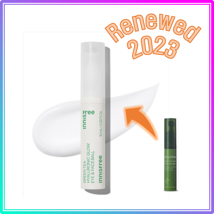 innisfree Green Tea Hyaluronic Glow Eye & Face Ball (2023 AD) Lazada