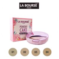 La bourse power cake with collagen ลาบูสส์ พาวเดอร์ เค้ก วิธ คอลลาเจน แป้งผสมคอลเจน หน้าเนียน คุมมัน เนื้อบางเบา10 g. มีให้เลือก 4 โทนสีผิว