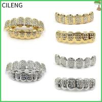 CILENG Hip Hop Vampire Fang Body Jewelry Tooth Cap Top and Bottom Grillz Teeth Grillz Mold Kit