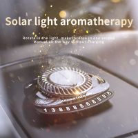 ：{“： DINPHONE Solar Car Air Freshener Rotary Aroma Diffuser Auto Interior Accessories Essential Oils Diffuse