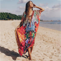 Oversize Boho สำหรับ Beach ชุดว่ายน้ำลูกไม้ Robe De Plage Pareo ชุดชายหาด Kaftan Feminino บิกินี่มีพู่ Cover Up