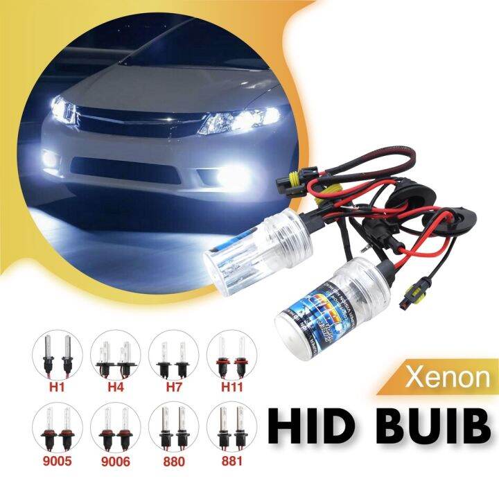 2pcs-xenon-hid-เปลี่ยนไฟหน้า-foglight-h1-h4-h7-h11-9005-9006-880-881ไฟหน้ารถ-plug-and-play