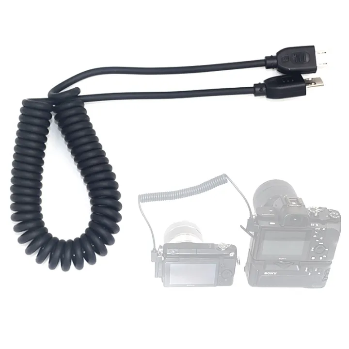 Multi to Multi USB S2 Shutter Release Dualcamera Sync Cable for Sony