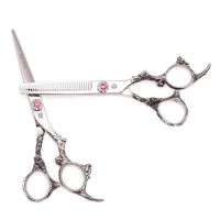 Hair Cutting Scissors Professional 5.5" 6" Japan 440C Barber Hairdressing Scissors Thinning Scissors Haircut Dragon Handle Z9005