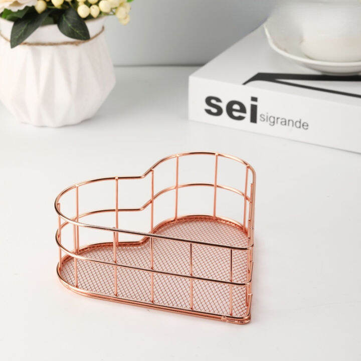 home-iron-art-storage-basket-dormitory-storage-office-desktop-cosmetic-snacks-organizing-storage-storage-basket