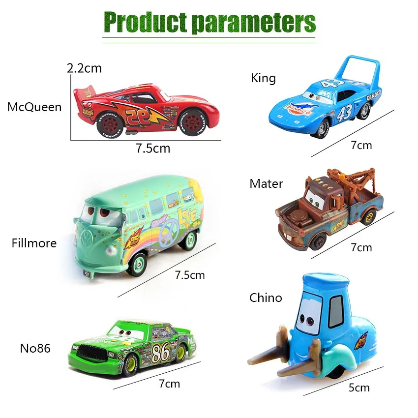 Famous Cartoon Movie Cars Lightning McQueen Mater Fillmore Chino King Model  Metal Diecast Car Toys for Children Pixar-Cars | Lazada PH