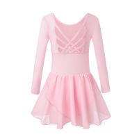 Girls Tank Ballet Leotards with Skirt Cute Butterfly Hollow Back Design Toddler Ballerina Dance Tutu Dress